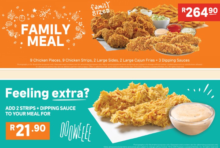 Popeyes Menu Prices in South Africa