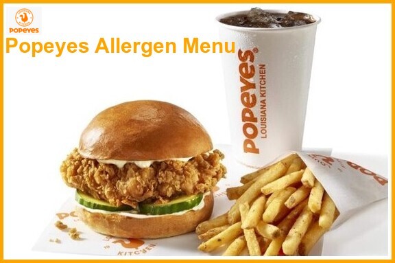 Popeyes Allergen Menu