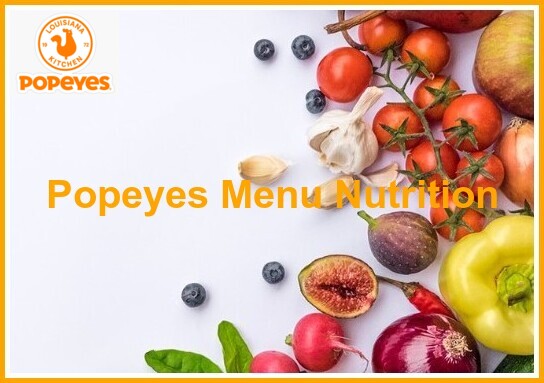 Popeyes Menu Nutrition