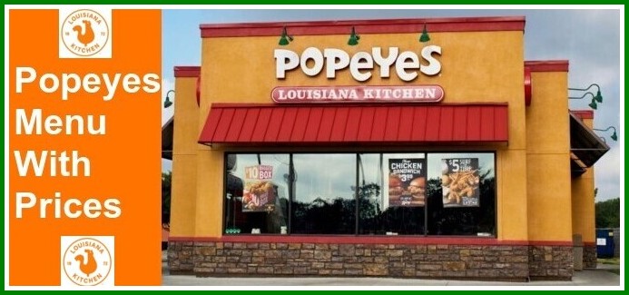 Popeyes Menu With Prices